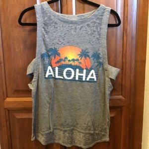 Women’s Chaser grey graphic tank size small